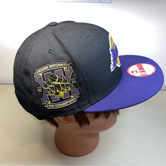 New Lakers kobe bryant 5X champions 1996-2016 XX years hat 9fifty snapback RARE